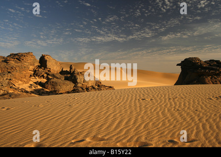 Tahaggart Tassili Ahaggar Sahara Algérie Banque D'Images