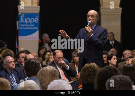 Alain Juppé, maire de Bordeaux Banque D'Images