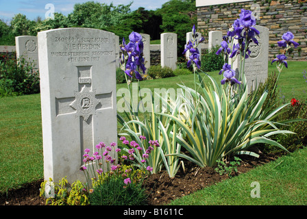 Louveral Commonwealth War Graves Commission Cemetery, Cambrai, France. Banque D'Images