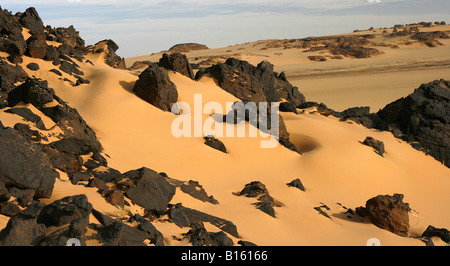 Tahaggart Tassili Ahaggar Sahara Algérie Banque D'Images