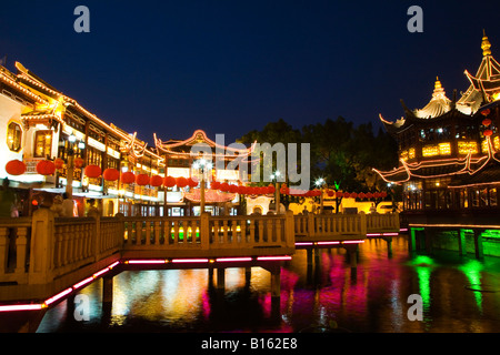 La Chine, Shanghai, le jardins de Yuyuan Banque D'Images