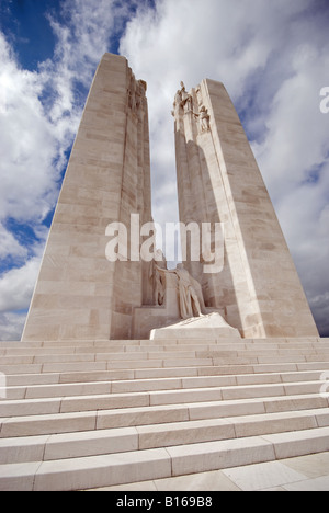 Canadian Memorial, la crête de Vimy, en France. Banque D'Images