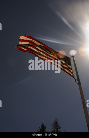 Drapeau national américain, 'Les Stars and Stripes' Banque D'Images