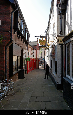 La Royal Oak et la Shambles Chesterfield Banque D'Images