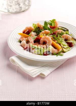 King Prawn salad editorial food Banque D'Images