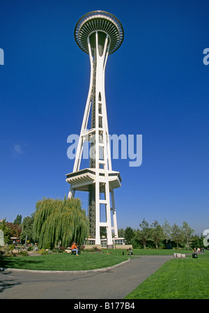 Détail de la Space Needle de Seattle Banque D'Images