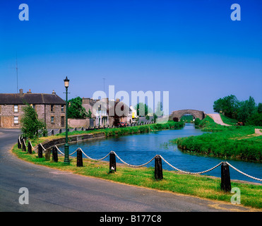 Le Grand Canal à Robertstown, Co Kildare, Irlande Banque D'Images