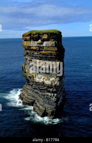 Downpatrick Head, Mayo Banque D'Images