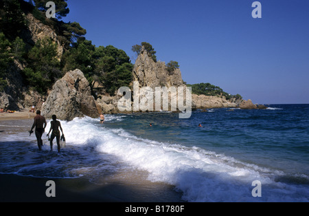 L'anse Golfet Calella de Palafrugell Costa Brava Baix Empordà Gérone Catalogne Espagne Banque D'Images