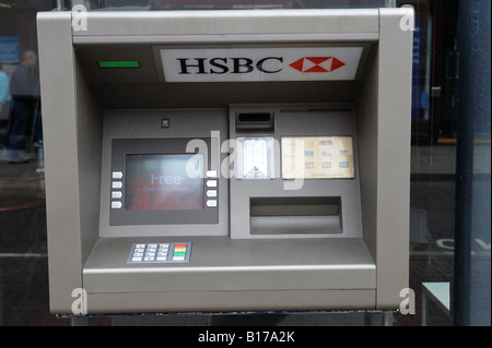 Distributeur de billets de banque HSBC UK ATM Banque D'Images