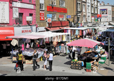 Le jupon Lane Market à Wentworth Street Londres Banque D'Images