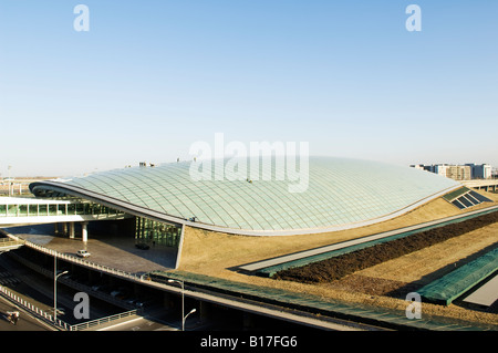 Chine Beijing Capital Airport Le nouveau Terminal 3 bâtiment inauguré en février 2008, deuxième plus grand bâtiment au monde Banque D'Images