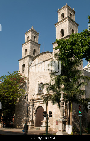 Église de Jésus à Mérida capitale de l'état du Yucatan au Mexique la première ville espagnole construite dans cette partie du Mexique Banque D'Images