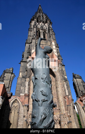 Allemagne Hambourg tour de l'église Saint-Nicolas Banque D'Images