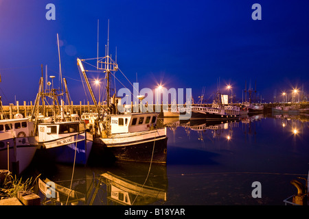 La flottille de pêche du pétoncle à Fisherman's Wharf (l'une des plus grande flotte de chalutiers-pétoncles, les pêcheurs du monde-célèbre Digby s Banque D'Images