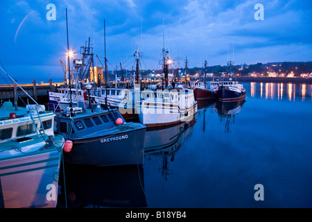 La flottille de pêche du pétoncle à Fisherman's Wharf (l'une des plus grande flotte de chalutiers-pétoncles, les pêcheurs du monde-célèbre Digby s Banque D'Images