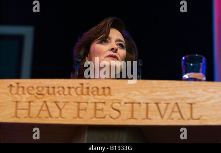 Stand de Cherie Blair à Hay Festival 2008 Hay-on-Wye Powys Pays de Galles UK Banque D'Images