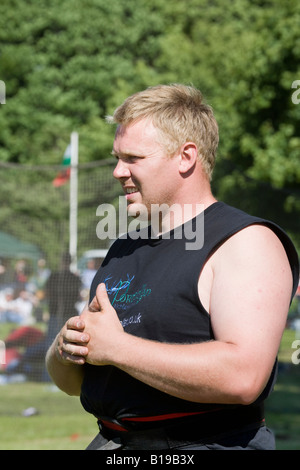 Bruce Robb au Strathmore Highland Games Scotland UK Banque D'Images