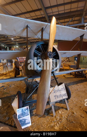 Sopwith Triplane Yeovilton Fleet Air arm Museum Banque D'Images