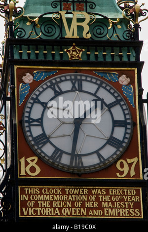 Eastgate Clock, Chester, Cheshire, Angleterre Banque D'Images