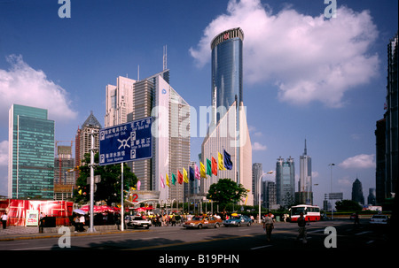 23 septembre 2006 - La Banque de Chine et la Chine tour du siège social de l'assurance à l'administration centrale du Pacifique à Lujiazui zone de Pudong à Shanghai. Banque D'Images