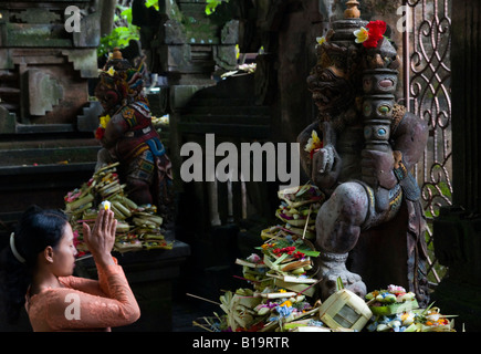 Indonésie L'île de Bali Ubud La ville est située entre les rizières et les ravins abrupts Banque D'Images