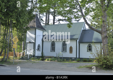 L'église communautaire de l'île Hornby (Canada). BCY 0333 Banque D'Images