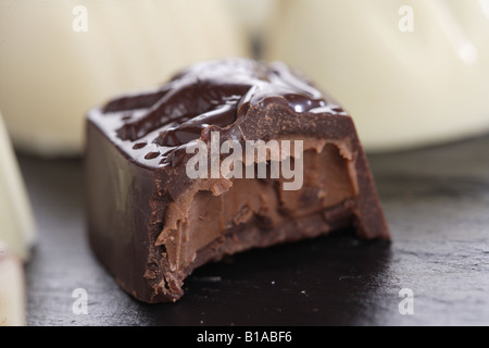 Assorment de fins chocolats belges Banque D'Images