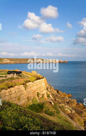 La garnison à la tête vers peninnis St Mary s'Isles of Scilly Banque D'Images