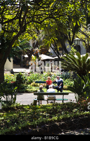 Dh Sao Francisco Madeira Funchal Jardins de détente dans les jardins du parc touristique Banque D'Images