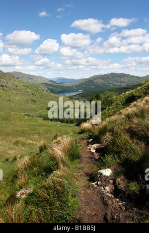 À l'Est à travers le Loch Lomond de Ben Vane s pente inférieure s Banque D'Images