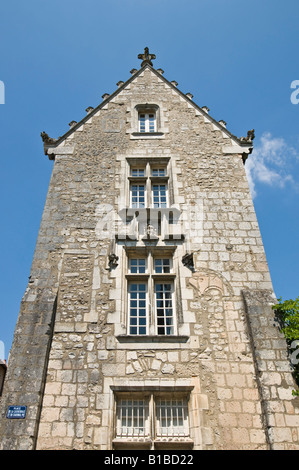 Cardinal's House à côté de la cathédrale de St.Pierre, Poitiers, Vienne, France. Banque D'Images