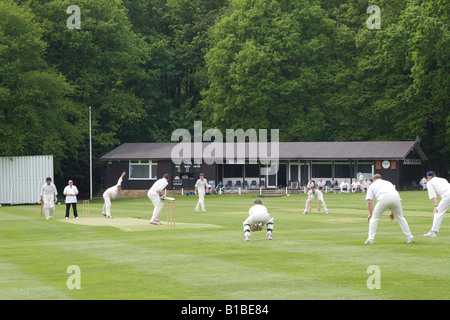 L'équipe de cricket - Village Chipperfield - Hertfordshire Banque D'Images