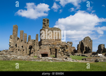 Dh Earls Palace BIRSAY ORKNEY Palace Stewarts construction ancienne en pierre ruines Banque D'Images