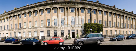 Une vue panoramique de Royal Crescent Bath Hotel, Baignoire Banque D'Images