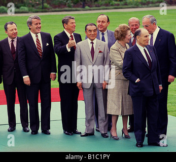 Politique, Sommet Économique Mondial, Bonn, 3.5.1985, Banque D'Images