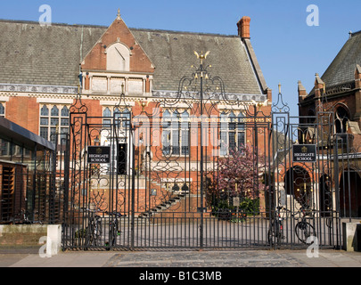 Le nord de Londres Highgate School historique Banque D'Images