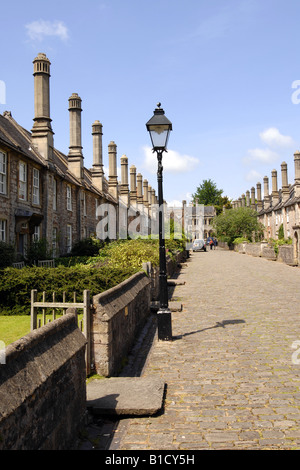 Vicaires Fermer dans la ville de Somerset Wells le plus ancien habité près en Europe Banque D'Images