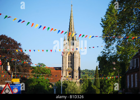 L'église All Saints de High Street, West Wycombe, Buckinghamshire, Angleterre, Royaume-Uni Banque D'Images