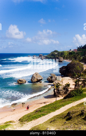 La ligne de la côte Caraïbes Barbade Bethsabée Banque D'Images