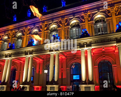 Construction allégée colorés en cas Luminale 2008 Bourse de Francfort Hesse Allemagne Banque D'Images