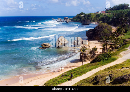 La ligne de la côte Caraïbes Barbade Bethsabée Banque D'Images