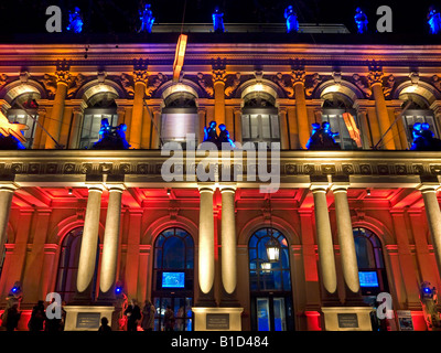 Construction allégée colorés en cas Luminale 2008 Bourse de Francfort Hesse Allemagne Banque D'Images