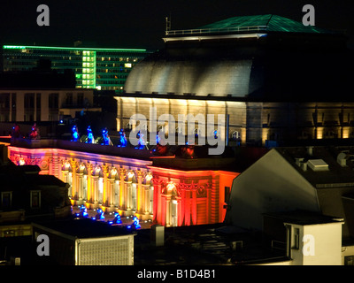 Construction allégée colorés en cas Luminale 2008 Bourse de Francfort Hesse Allemagne Banque D'Images