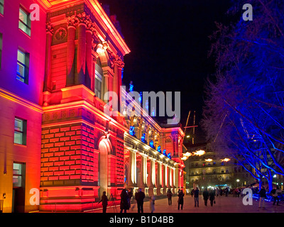 Construction allégée colorés en cas Luminale 2008 Bourse de Francfort Hesse Allemagne Banque D'Images