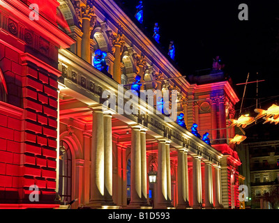 Construction allégée colorés en cas Luminale 2008 Bourse de Francfort Hesse Allemagne Banque D'Images