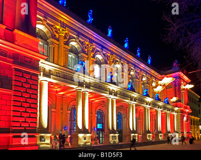 Construction allégée colorés en cas Luminale 2008 Bourse de Francfort Hesse Allemagne Banque D'Images