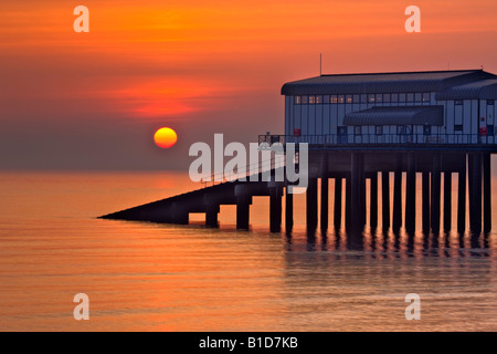 Jetée de Cromer lever du soleil Banque D'Images