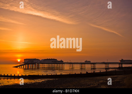 Jetée de Cromer lever du soleil Banque D'Images