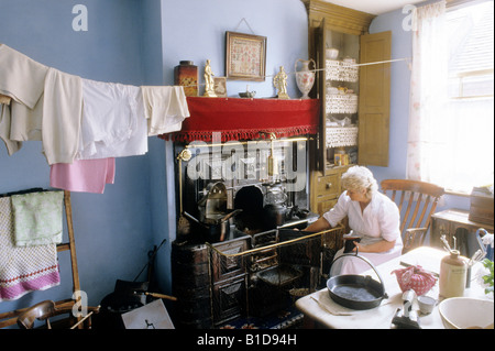 Black Country Living Museum, Dudley, période victorienne, Worcestershire England UK Cuisine Banque D'Images